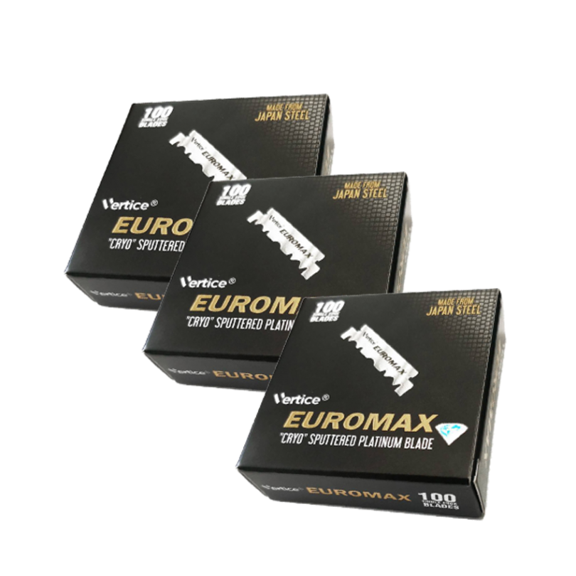 Euromax Односторонние лезвия 3 упаковки по 100 лезвий